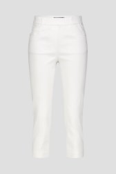 Photo produit 4 de Pantalon stretch blanc - longueur 3/4 de Claude Arielle pour Femmes