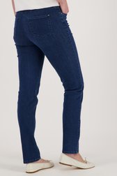 Le dos de Pantalon stretch bleu foncé avec aspect denim de Claude Arielle pour Femmes