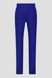 Photo produit 2 de Pantalon stretch bleu roi à taille élastique de Claude Arielle pour Femmes