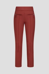 Photo produit 1 de Pantalon stretch brun rouge – longueur 7/8 de Claude Arielle pour Femmes