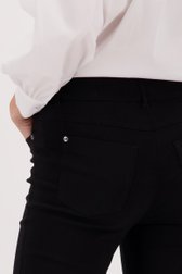 Pantalon stretch noir avec taille élastiquée de Claude Arielle pour Femmes