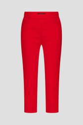 Pantalon stretch rouge - longueur 3/4 de Claude Arielle pour Femmes