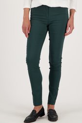 Le devant de Pantalon stretch vert foncé de Claude Arielle pour Femmes