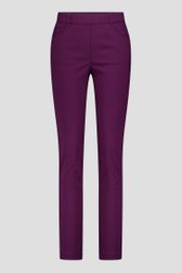 Photo produit 1 de Pantalon stretch violet foncé - taille élastiquée de Claude Arielle pour Femmes
