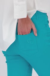 Pantalon turquoise - Longueur 7/8 de Claude Arielle pour Femmes