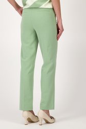 Pantalon vert clair en tissu texturé de Claude Arielle pour Femmes