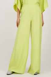 Pantalon vert lime avec taille élastiquée de AC by Annelien Coorevits pour Femmes