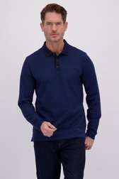 Video van Donkerblauwe polo met lange mouwen door Dansaert Blue voor Heren