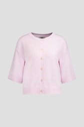 Productfoto 1 van Pastelroze cardigan met 3/4 mouwen  door Libelle voor Dames