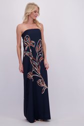 Video van Blauwe bustierjurk met print door AC by Annelien Coorevits voor Dames