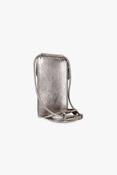Pochette métallique argenté pour téléphone de Liberty Island pour Femmes