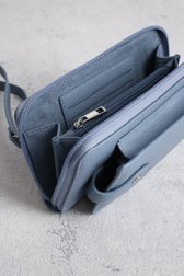 Photo produit 1 de Pochette téléphone bleue avec portefeuille de Liberty Island pour Femmes