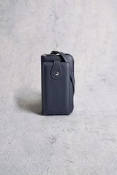 Le devant de Pochette téléphone bleue foncé avec portefeuille de Liberty Island pour Femmes