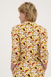 Polo à imprimé jaune-brun  de Claude Arielle pour Femmes