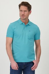 Polo à manches courtes turquoise de Dansaert Blue pour Hommes