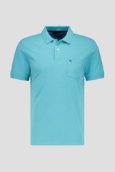 Polo à manches courtes turquoise de Dansaert Blue pour Hommes