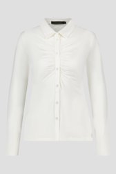 Polo à manches longues écru de Claude Arielle pour Femmes