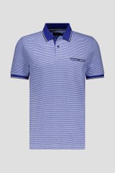 Polo à rayures bleues et blanches de Dansaert Blue pour Hommes