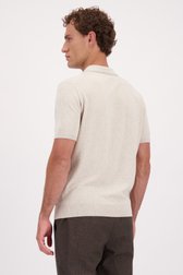 Le dos de Polo beige à manches courtes de Upper East pour Hommes