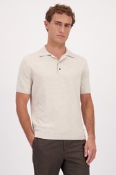 Le devant de Polo beige à manches courtes de Upper East pour Hommes