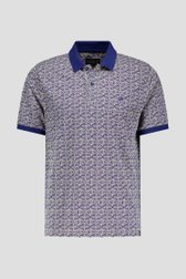 Polo beige à motif bleu de Ravøtt pour Hommes