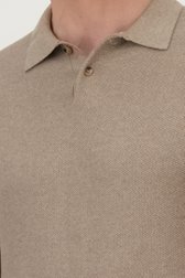Polo beige à texture gaufrée de Upper East pour Hommes