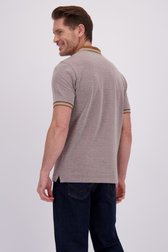 Le dos de Polo beige chiné de Dansaert Blue pour Hommes