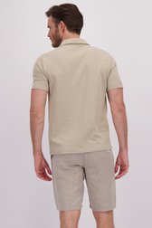 Le dos de Polo beige chiné de Upper East pour Hommes
