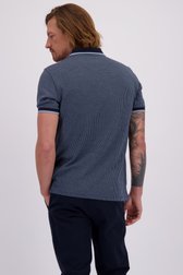 Le dos de Polo bleu à carreaux de Ravøtt pour Hommes