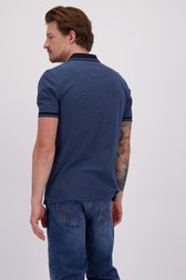 Le dos de Polo bleu à manches courtes de Ravøtt pour Hommes