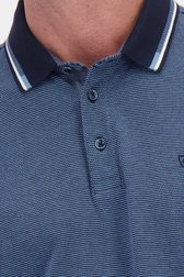 Détail de Polo bleu à manches longues de Dansaert Blue pour Hommes