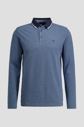 Photo produit 1 de Polo bleu à manches longues de Dansaert Blue pour Hommes