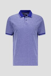Polo bleu avec imprimé de Dansaert Blue pour Hommes