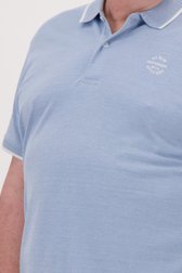 Polo bleu avec logo sur la poitrine de Jefferson pour Hommes