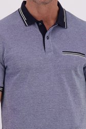 Détail de Polo bleu chiné de Dansaert Blue pour Hommes