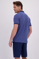 Le dos de Polo bleu chiné de Dansaert Blue pour Hommes
