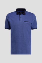 Photo produit 1 de Polo bleu chiné de Dansaert Blue pour Hommes