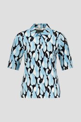 Polo bleu clair à imprimé noir de Barbara Lebek pour Femmes