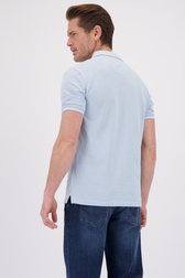 Le dos de Polo bleu clair à manches courtes de Dansaert Blue pour Hommes