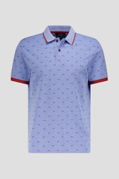 Polo bleu clair avec imprimé de poissons de Dansaert Blue pour Hommes
