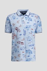 Photo produit 1 de Polo bleu clair avec motif feuillage de Dansaert Blue pour Hommes
