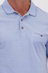Détail de Polo bleu clair chiné de Dansaert Blue pour Hommes