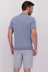 Le dos de Polo bleu clair chiné de Upper East pour Hommes