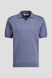 Photo produit 1 de Polo bleu clair chiné de Upper East pour Hommes