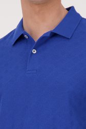 Polo bleu en tissu texturé  de Casual Five pour Hommes