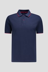 Photo produit 1 de Polo bleu foncé à manches courtes de Dansaert Blue pour Hommes
