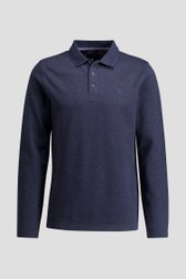 Photo produit 1 de Polo bleu foncé à manches longues de Dansaert Blue pour Hommes