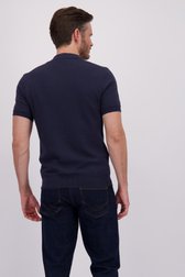 Le dos de Polo bleu foncé à rayures de Upper East pour Hommes