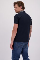 Le dos de Polo bleu foncé avec accent bleu clair de Sun68 pour Hommes