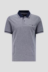 Polo bleu  mélangé avec poche poitrine de Dansaert Blue pour Hommes
